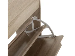 Mueble Zapatero Ángel 3 Puertas Color Roble, para 18 Pares