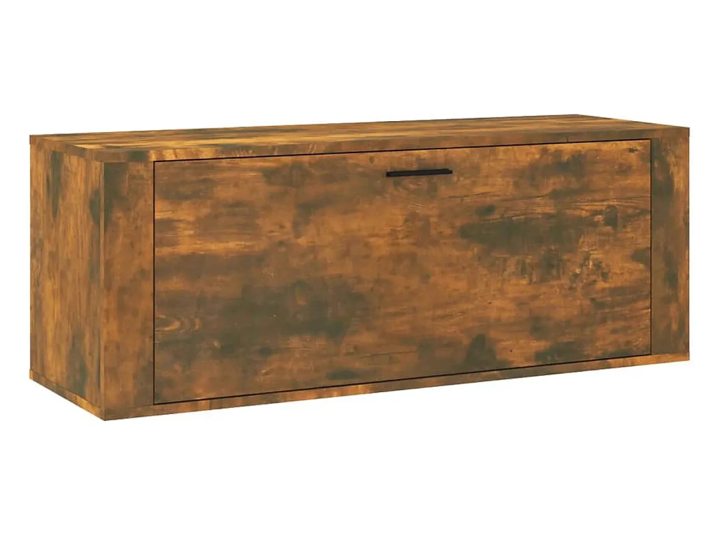Mueble zapatero pared contrachapada roble ahumado 100x35x38 cm ES197125