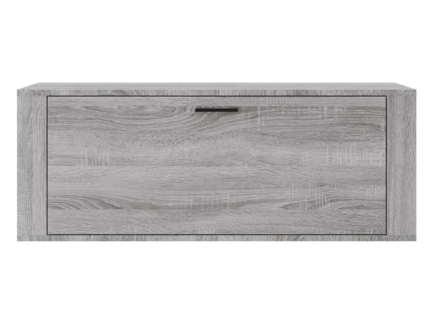 Mueble zapatero pared contrachapada gris Sonoma 100x35x38 cm ES736954