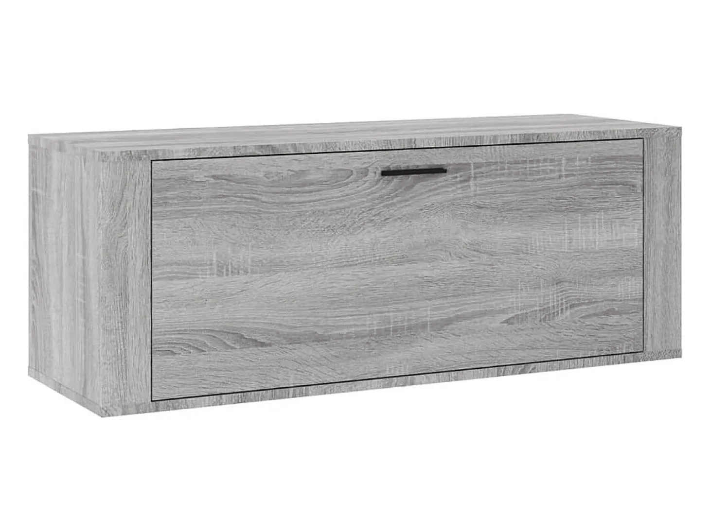Mueble zapatero pared contrachapada gris Sonoma 100x35x38 cm ES736954