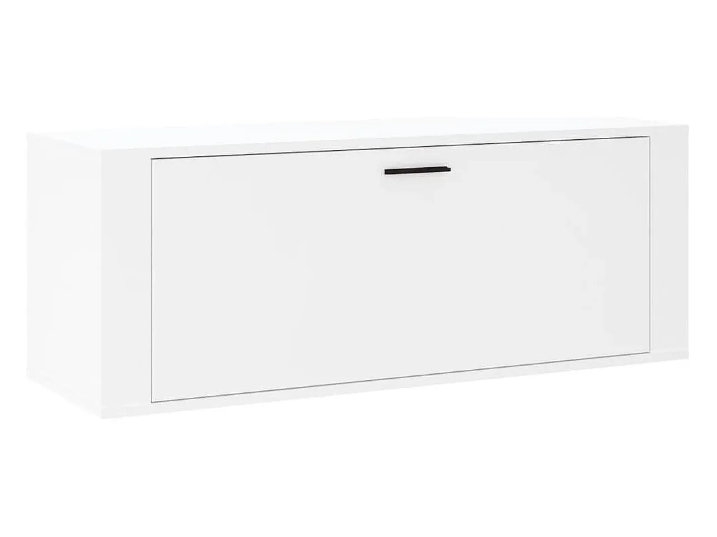 Mueble zapatero pared madera contrachapada blanco 100x35x38 cm ES753643
