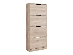 Mueble zapatero sonoma 59x22x137 luca