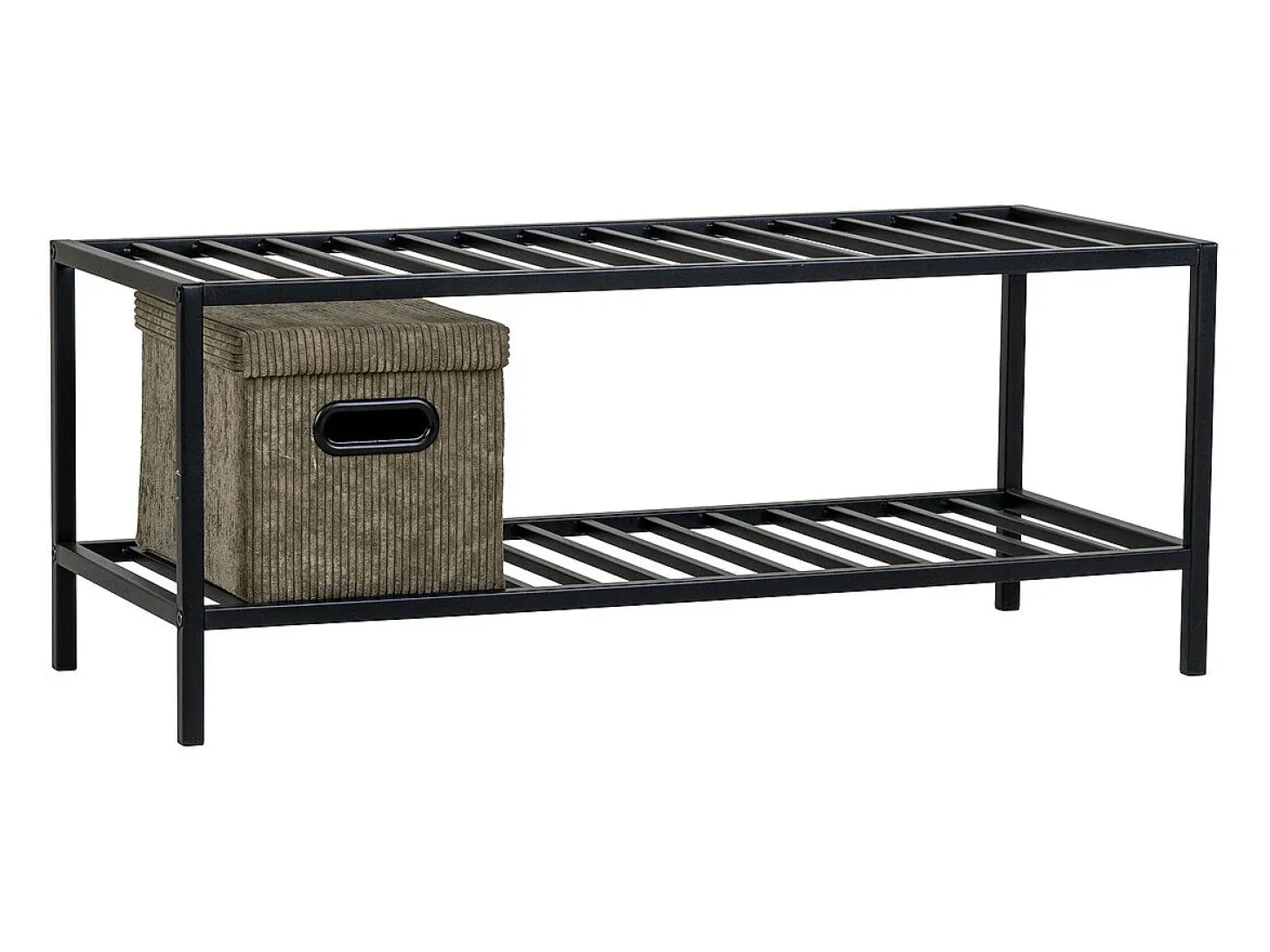 Mueble Zapatero Vita, Negro, 34x79x32 cm, Kendra Home