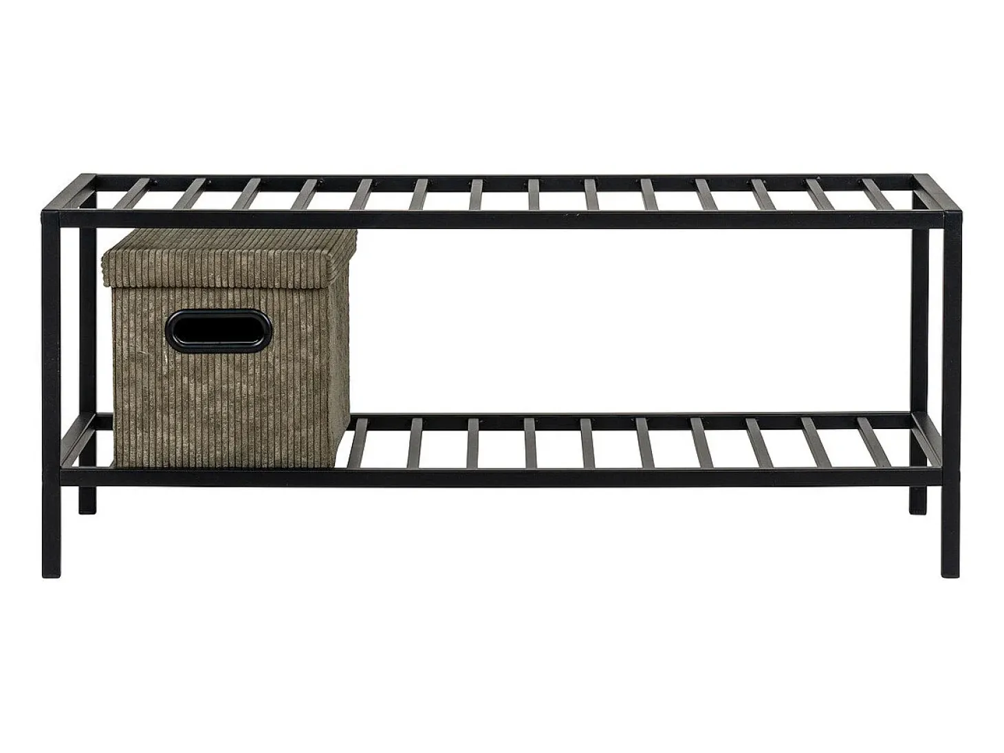 Mueble Zapatero Vita, Negro, 34x79x32 cm, Kendra Home