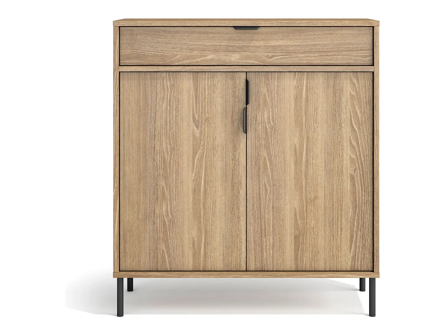 Mueble zapatero/armario - A89cm x L90cm x P29cm roble dorado - Alice