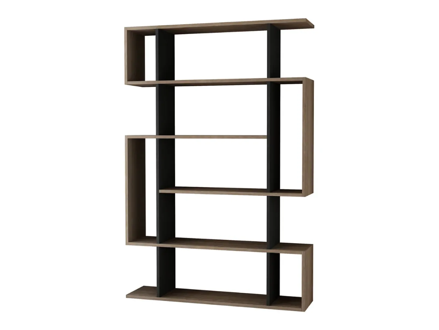 Muebles de estanterías de madera y antracita KIRJA