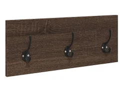 Muebles de recibidor 4 piezas madera de ingeniería marrón roble
