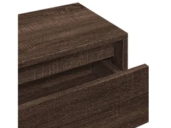 Muebles de recibidor 4 piezas madera de ingeniería marrón roble