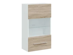 Muebles de TV 5 piezas con iluminación LED roble sonoma