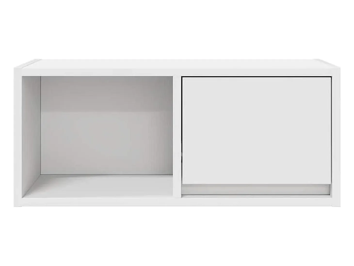 Muebles de TV 2 uds Blanco 60x31x25,5 cm Madera de ingeniería