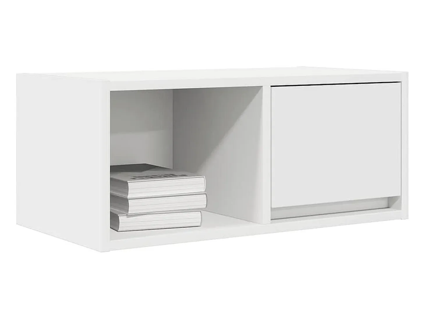 Muebles de TV 2 uds Blanco 60x31x25,5 cm Madera de ingeniería
