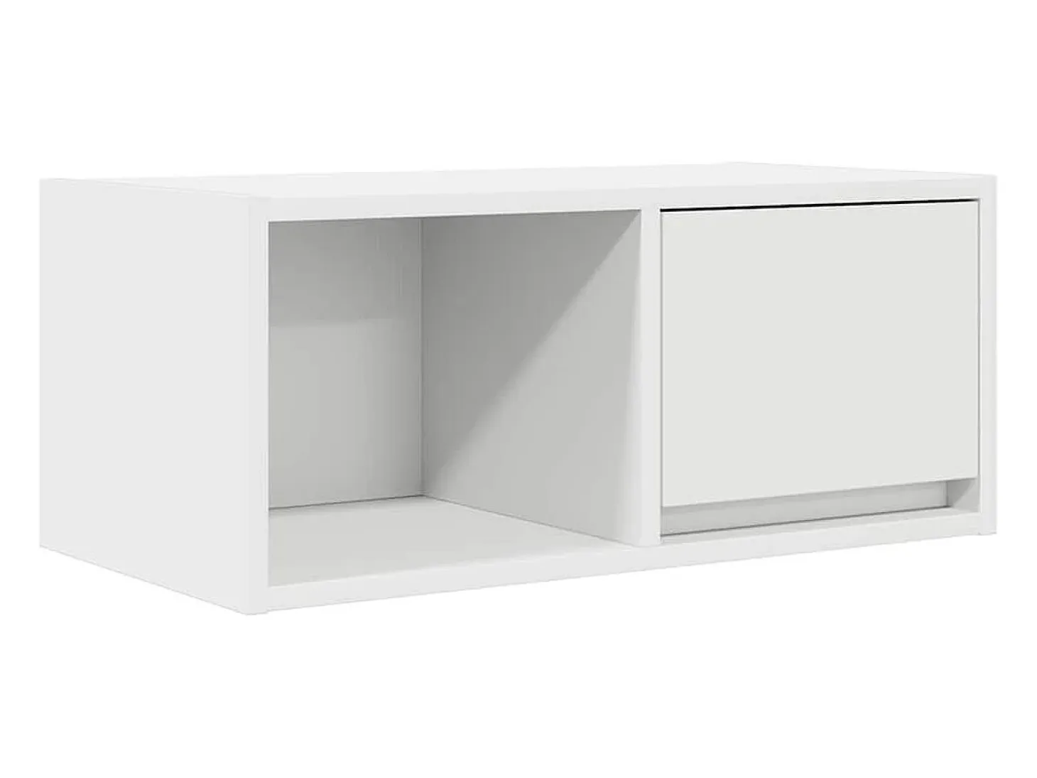Muebles de TV 2 uds Blanco 60x31x25,5 cm Madera de ingeniería