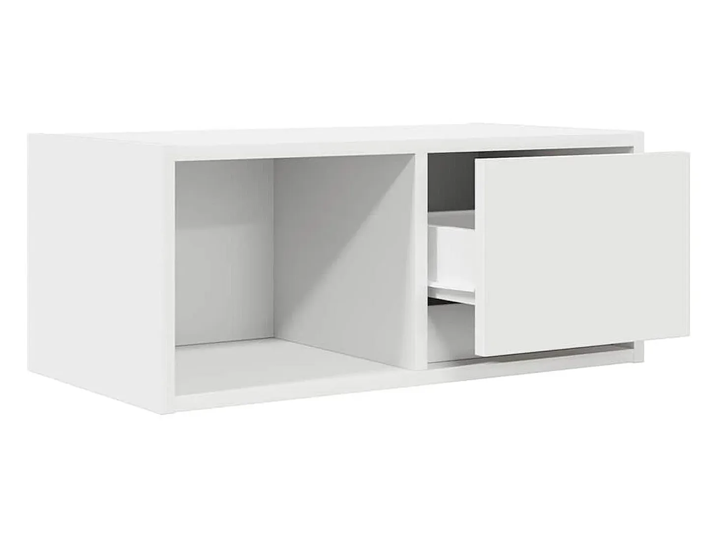 Muebles de TV 2 uds Blanco 60x31x25,5 cm Madera de ingeniería