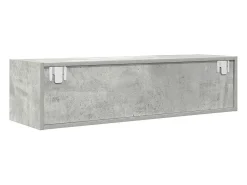 Muebles de TV 2 uds gris hormigón 100x31x25,5 cm