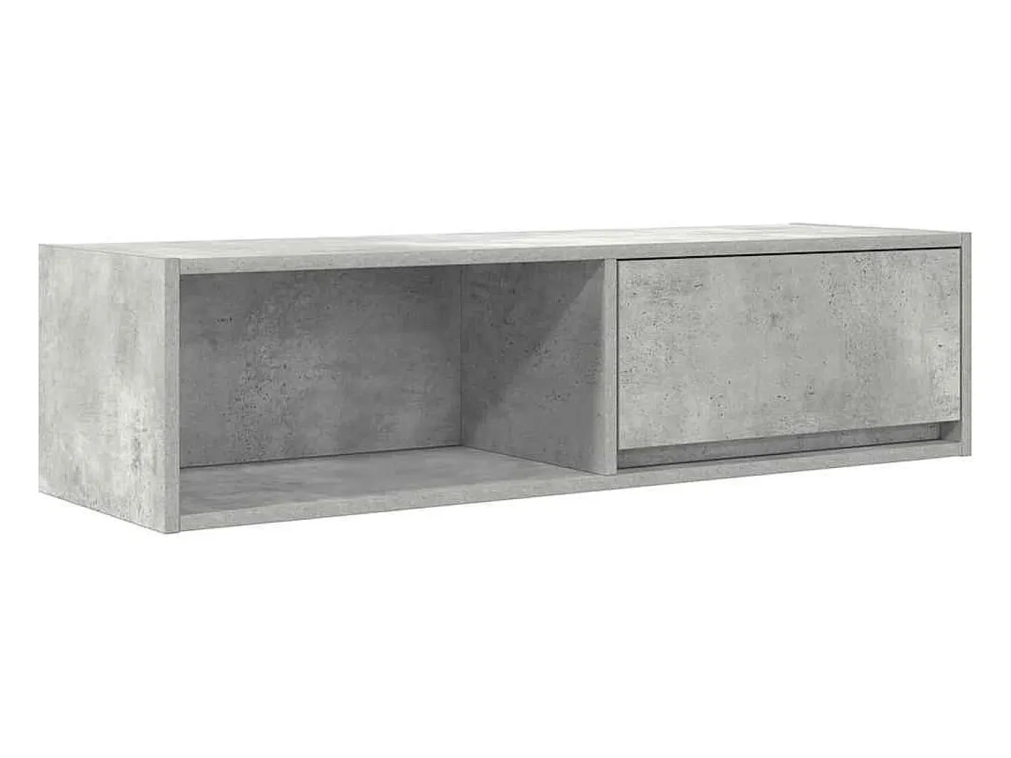 Muebles de TV 2 uds gris hormigón 100x31x25,5 cm