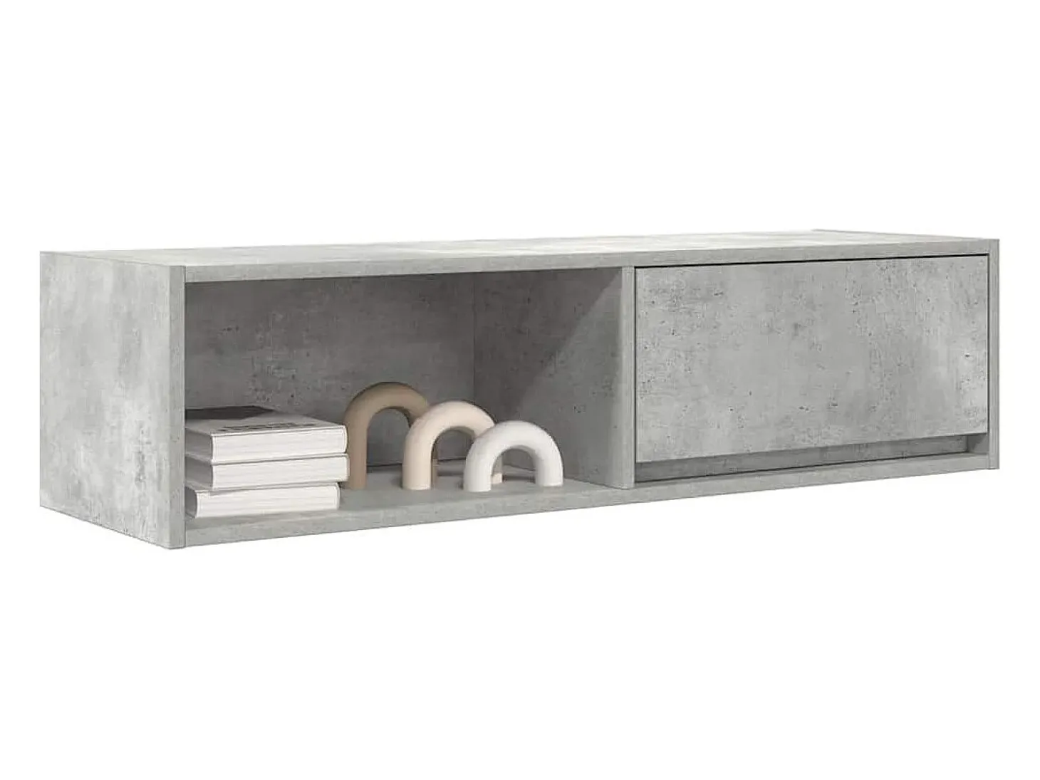 Muebles de TV 2 uds gris hormigón 100x31x25,5 cm