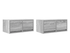Muebles de TV 2 uds madera ingeniería gris Sonoma 60x31x25,5 cm