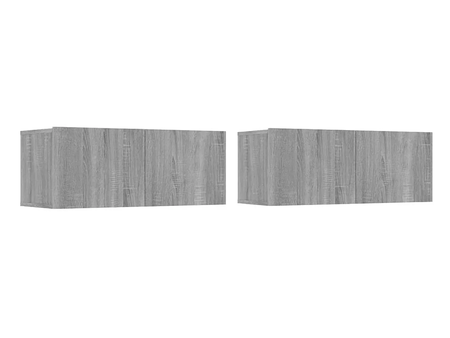Muebles de TV 2 uds madera ingeniería gris Sonoma 80x30x30 cm ES14828
