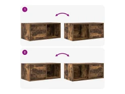 Muebles de TV 2 uds madera ingeniería color roble 60x31x25,5 cm
