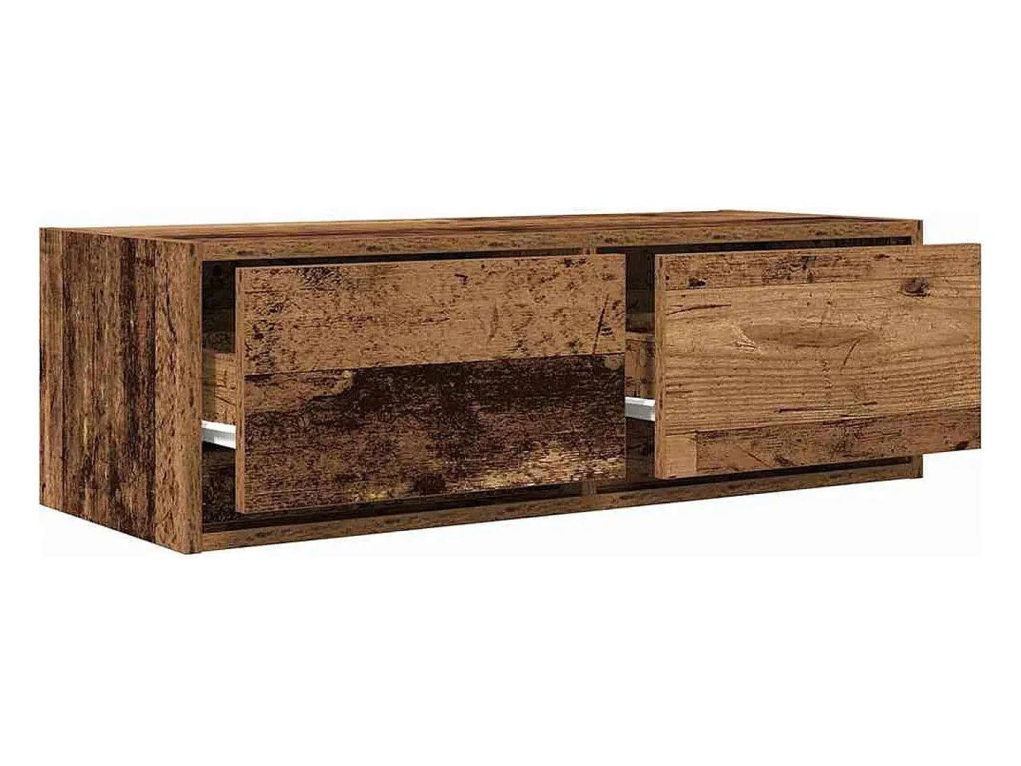 Muebles de TV 2 uds 80x31x25,5 cm Madera ingeniería envejecida