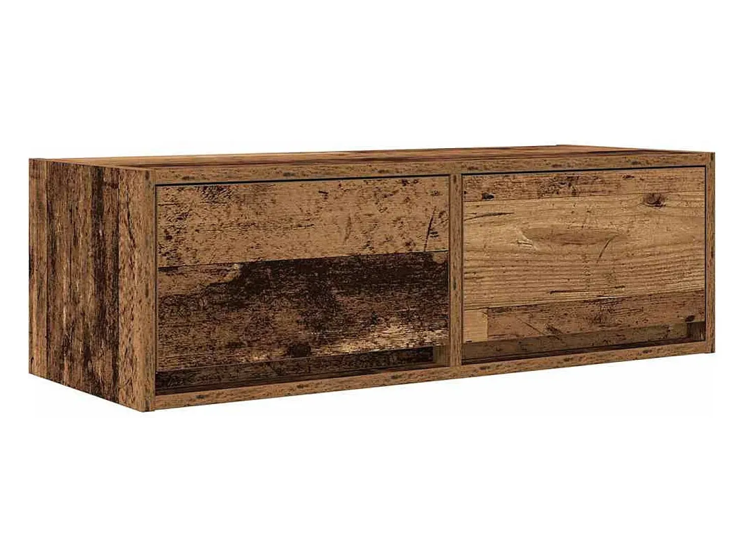 Muebles de TV 2 uds 80x31x25,5 cm Madera ingeniería envejecida