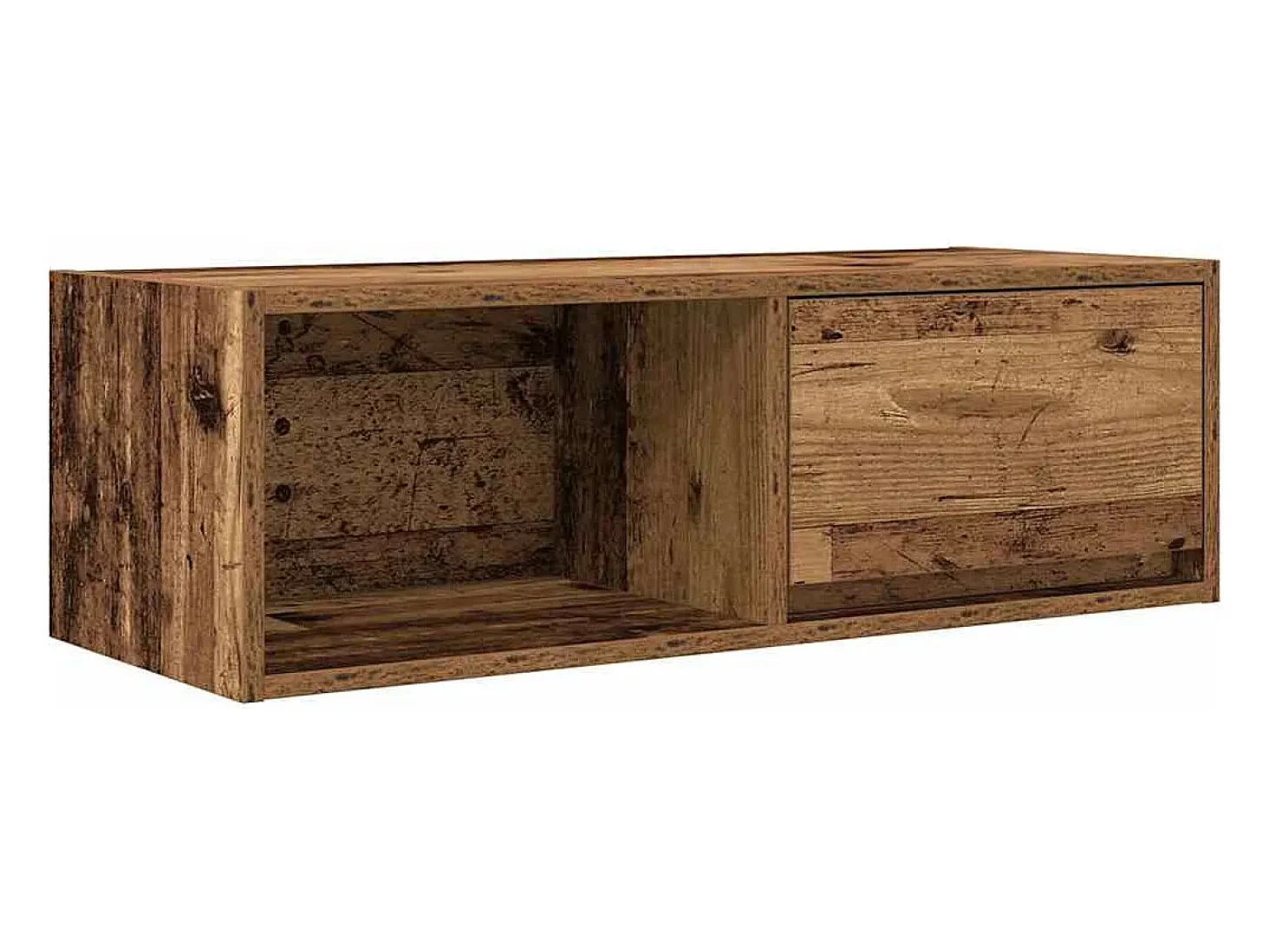 Muebles de TV 2 uds 80x31x25,5 cm Madera ingeniería envejecida
