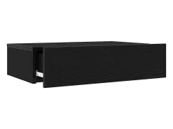 Muebles de TV con luces LED (2 unidades), roble negro, 60 x 35 x 15,5 cm