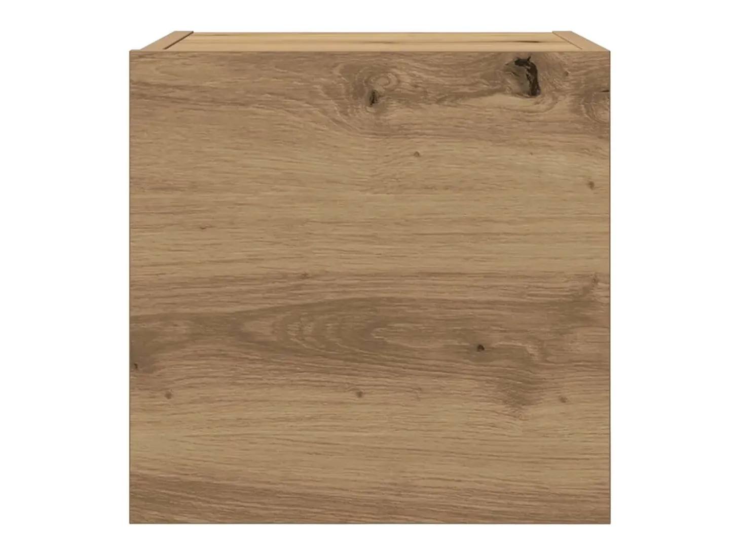 Muebles de TV de pared de 2 piezas, roble artesanal, 30,5x30x30 cm