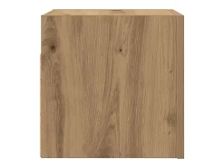 Muebles de TV de pared de 2 piezas, roble artesanal, 30,5x30x30 cm