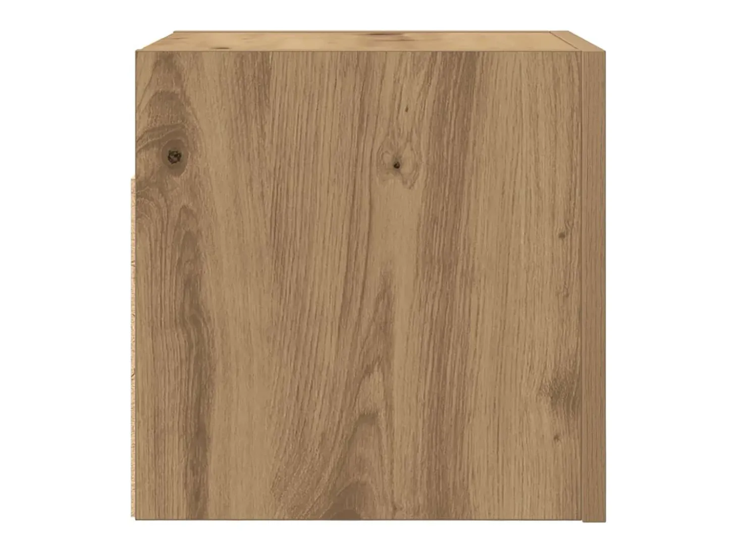 Muebles de TV de pared de 2 piezas, roble artesanal, 30,5x30x30 cm