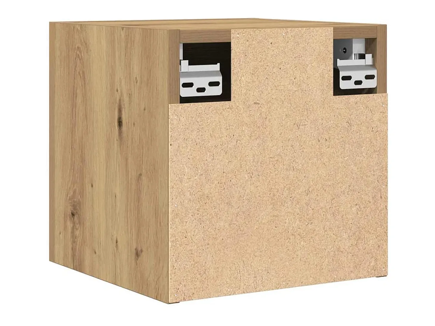 Muebles de TV de pared de 2 piezas, roble artesanal, 30,5x30x30 cm
