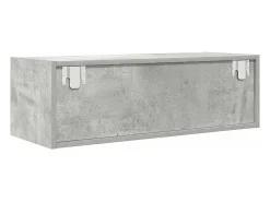 Muebles de TV 2uds madera ingeniería gris hormigón 80x31x25,5cm
