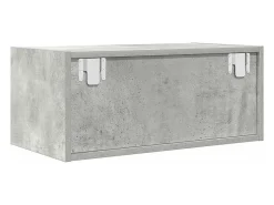 Muebles de TV 2uds madera ingeniería gris hormigón 60x31x25,5cm