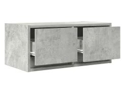 Muebles de TV 2uds madera ingeniería gris hormigón 60x31x25,5cm
