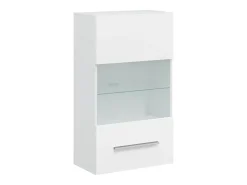 Muebles para TV 5 piezas con iluminación LED blanco mate