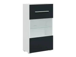 Muebles para TV 5 piezas con iluminación LED índigo mate