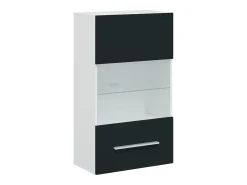 Muebles para TV 5 piezas con iluminación LED índigo mate