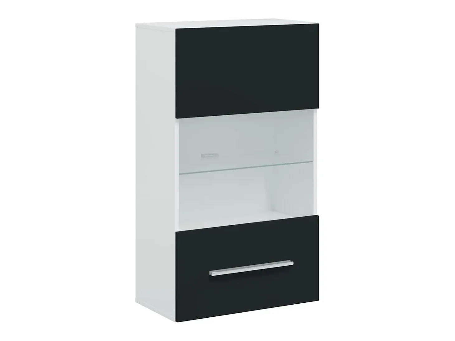 Muebles para TV 5 piezas con iluminación LED índigo mate