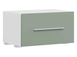 Muebles para TV 5 piezas con iluminación LED verde oliva
