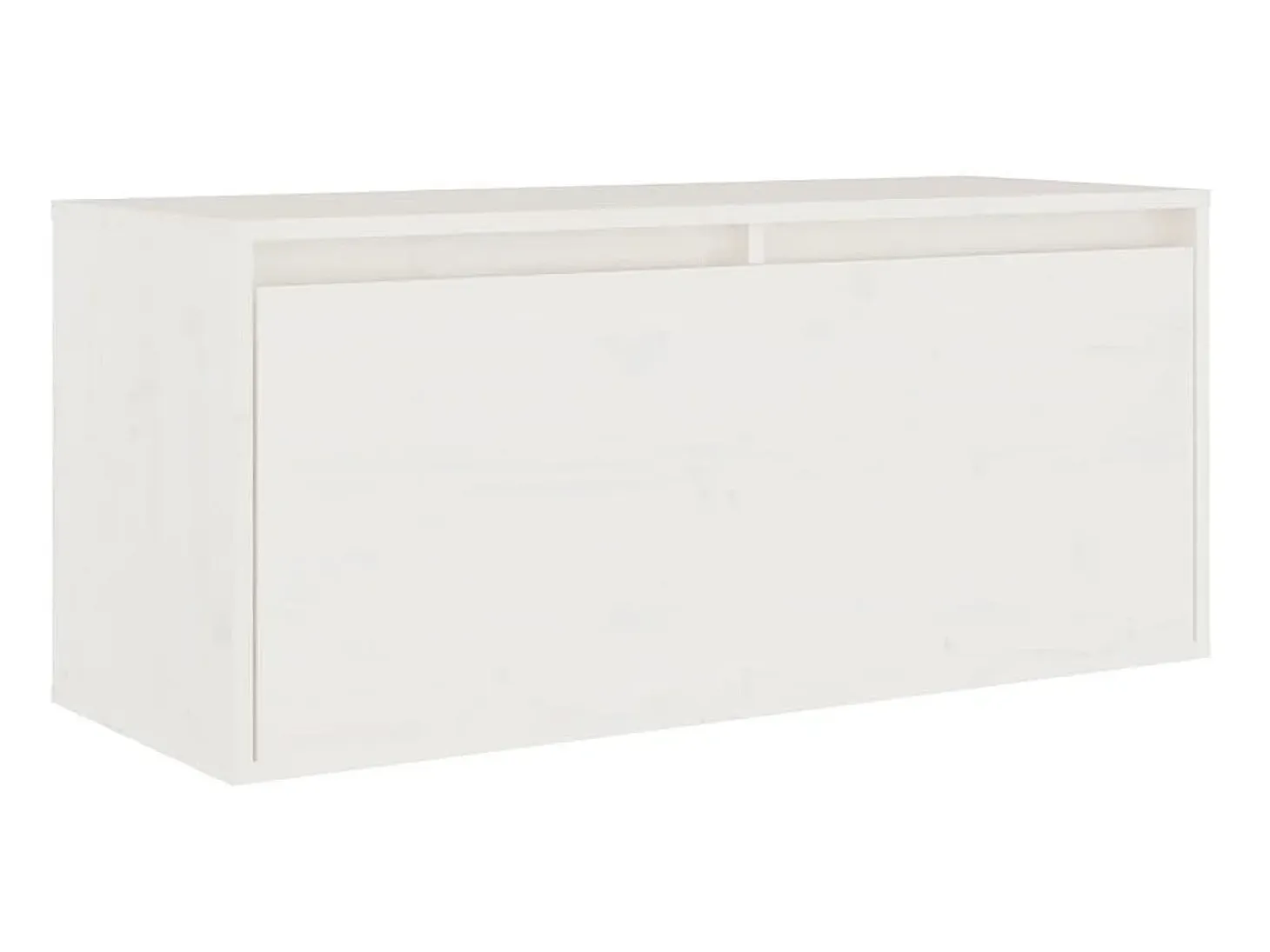Muebles para TV 4 piezas madera maciza de pino blanco ES49780