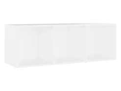 Muebles para TV 4 uds madera contrachapada blanco 107x35x37 cm