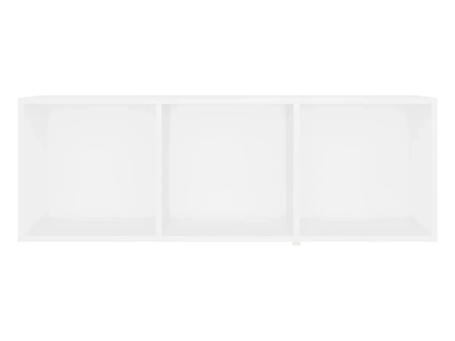 Muebles para TV 4 uds madera contrachapada blanco 107x35x37 cm