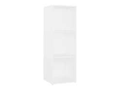 Muebles para TV 4 uds madera contrachapada blanco 107x35x37 cm