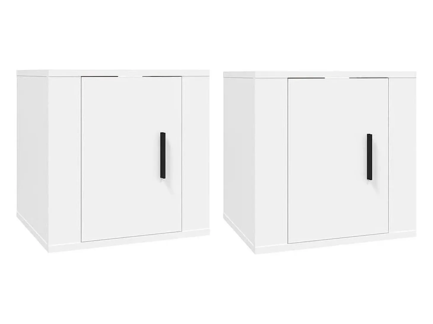 Muebles para TV de pared 2 uds blanco 40x34,5x40 cm ES40369