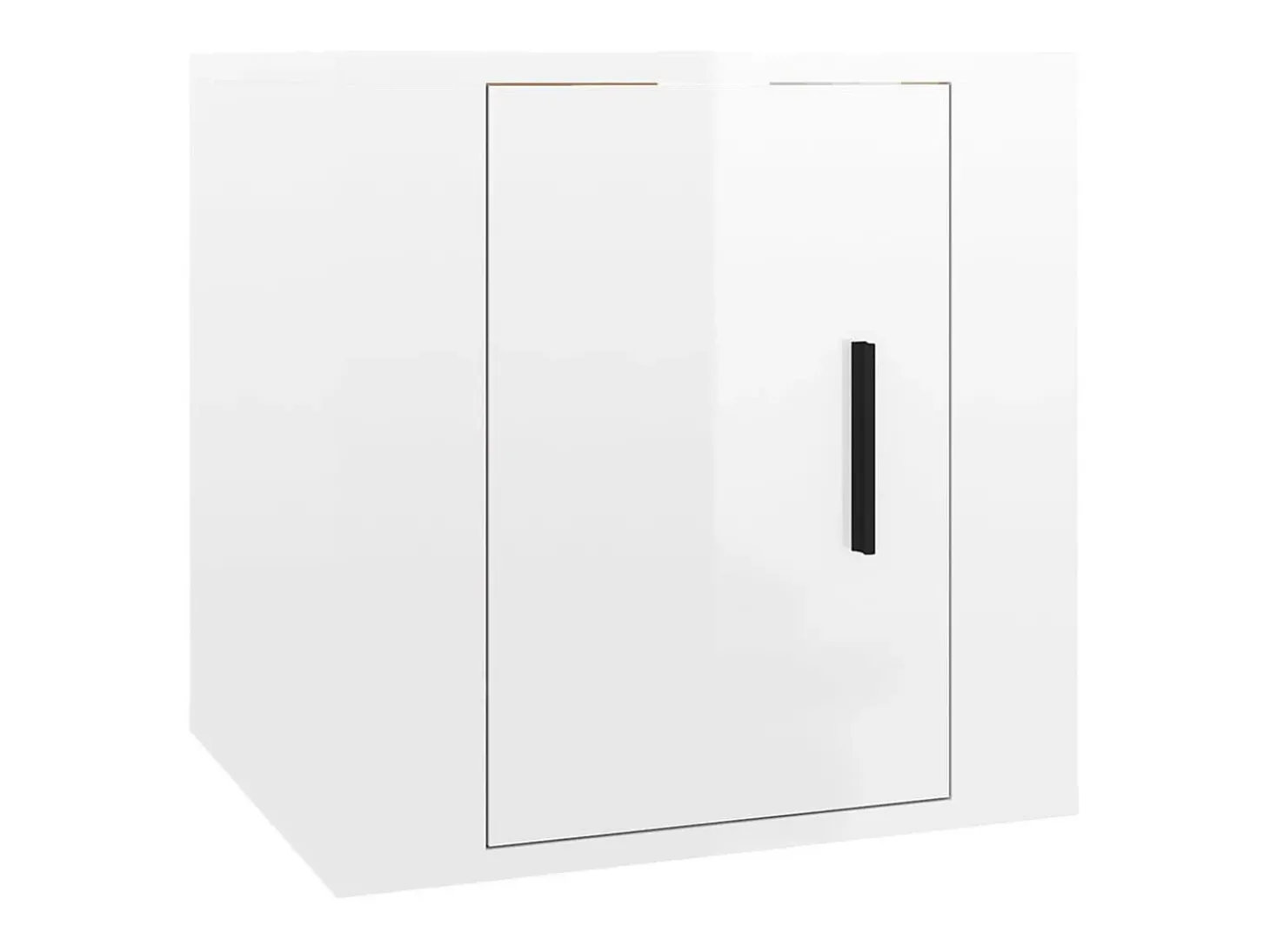 Muebles para TV de pared 2 uds blanco brillante 40x34,5x40 cm ES86346