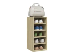 Muebles zapateros 2 uds contrachapado roble Sonoma 31,5x35x70cm ES455162