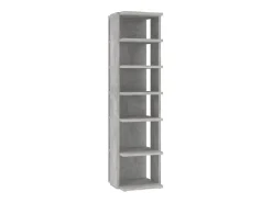 Muebles zapateros 2 uds color gris hormigón 27,5x27x102 cm ES740181