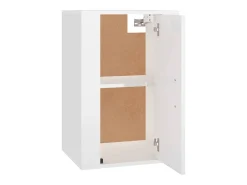 Murk Mueble para TV de pared blanco brillante 40x34,5x60 cm