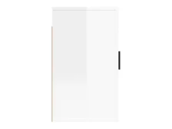 Murk Mueble para TV de pared blanco brillante 40x34,5x60 cm