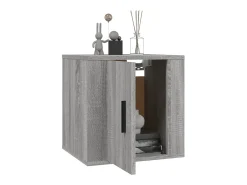 Murk Mueble para TV de pared gris Sonoma 40x34,5x40 cm
